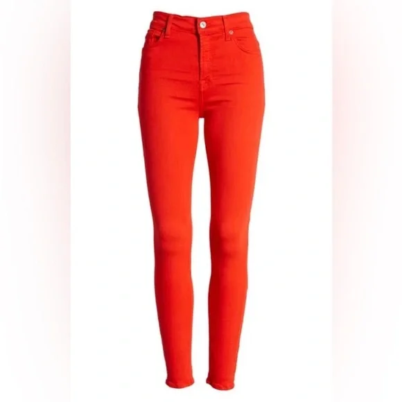 For All Mankind Jeans For All Mankind 24 Bright Red High